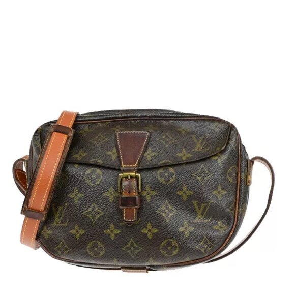 LOUIS VUITTON Jeune Fille MM Shoulder Bag Monogram Leather Brown M51226 04YE554 - Picture 1 of 16